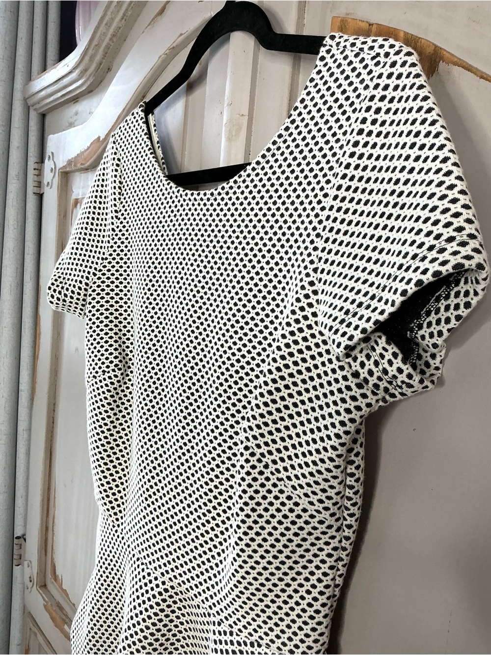 NWT Banana Republic | Peplum Textured Knit Top Tailored Polished Workwear Size 8 - Picture 3 of 8